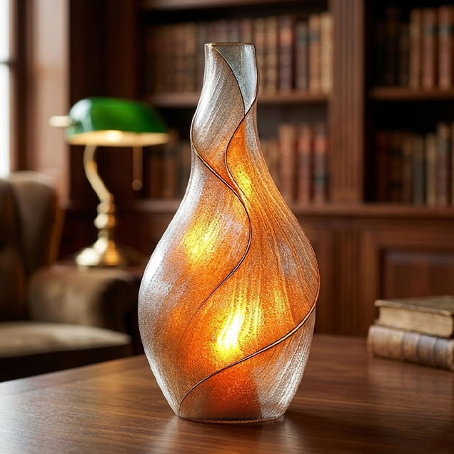 Glowing Glass Vase image
